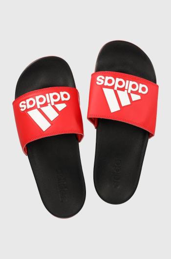 Pantofle adidas Performance červená barva