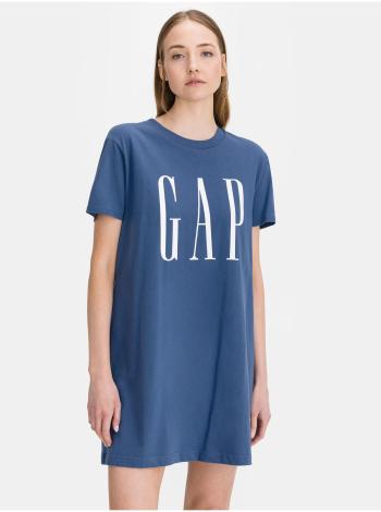 Modré dámské tričkové šaty GAP Logo t-shirt dress