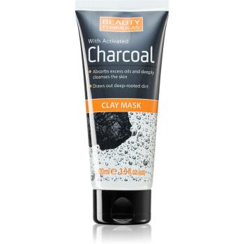 Beauty Formulas Charcoal hloubkově čisticí pleťová maska s aktivním uhlím 100 ml