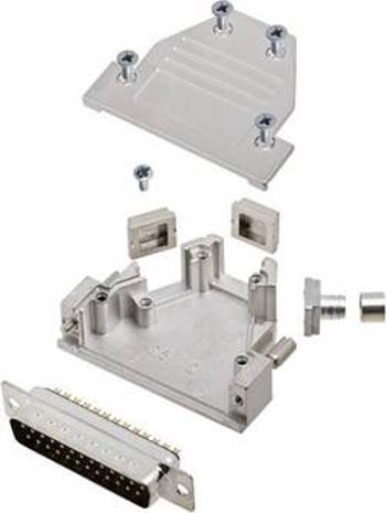 Sada D-SUB kolíkové lišty encitech DCRP25-DMP-CF65-CS80-K, 45 °, 180 °, 45 °, pólů 25, pájecí kalíšek, 1 ks