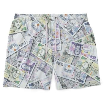 Pánské plavky short – Bankovky (Velikost: XL)