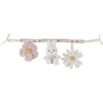 Little Dutch Stroller Activity Chain Miffy Vintage Flowers kontrastní závěsná hračka 1 ks