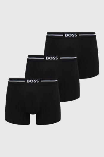 Boxerky BOSS 3 - Pack pánské, černá barva