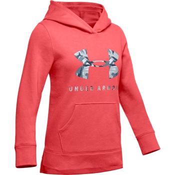 Dívčí mikina Under Armour Rival Print Fill Logo Hoodie  Daiquiri