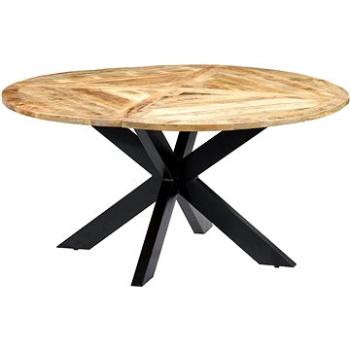 Jídelní stůl kulatý 150x76 cm masivní mangovníkové dřevo 282763 (282763)