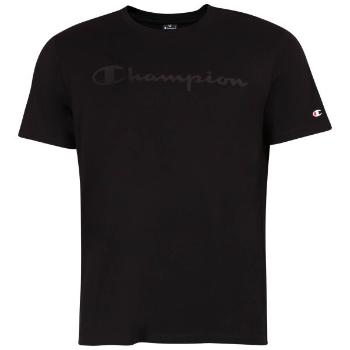 Champion CREWNECK LOGO T-SHIRT Pánské tričko, tmavě šedá, velikost M