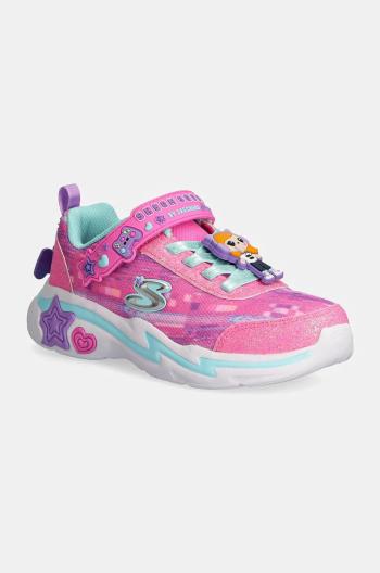 Dětské sneakers boty Skechers SNUGGLE SNEAKS růžová barva, 302214L