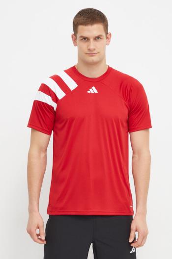 Tréninkové tričko adidas Performance Fortore 23 červená barva, s aplikací, HY0571