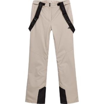 4F TROUSERS SKI Dámské lyžařské kalhoty, béžová, velikost