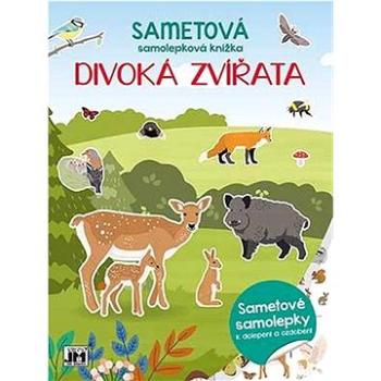 Sametová samolepková knížka Divoká zvířata (8595593832272)