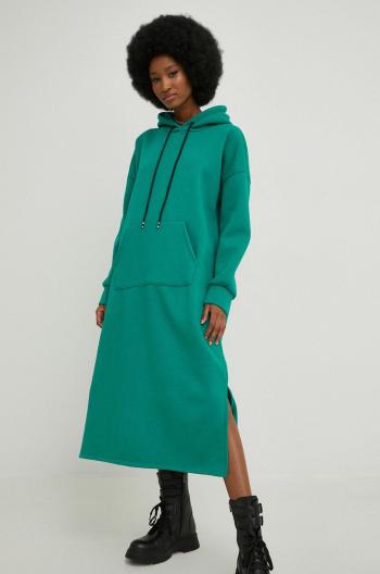 Šaty Answear Lab zelená barva