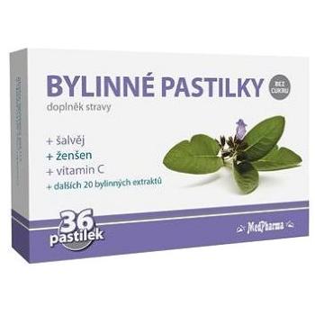 MedPharma Bylinné pastilky - šalvěj, ženšen, vitamin C - 36 ks (8594045474336)