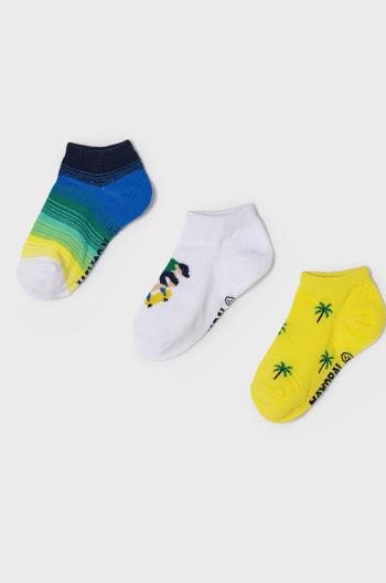 Dětské ponožky Mayoral (3-pack) žlutá barva