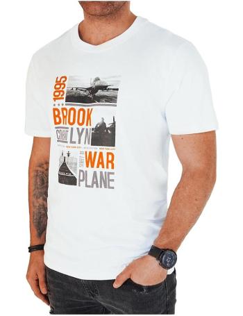 Bílé pánské tričko s potiskem brooklyn vel. 2XL