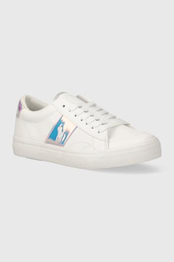 Dětské sneakers boty Polo Ralph Lauren bílá barva