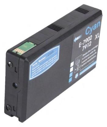 EPSON T7902 (C13T79024010) - kompatibilní cartridge, azurová, 17ml