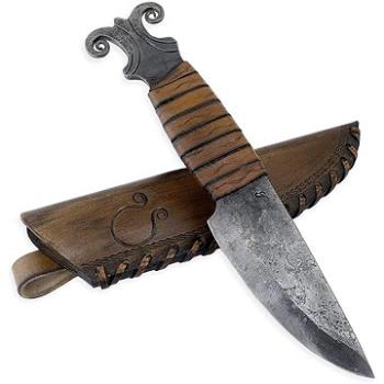 Madhammers Kovaný keltský nůž Beran s pochvou hnědý (2Y-FKAO-JM68)