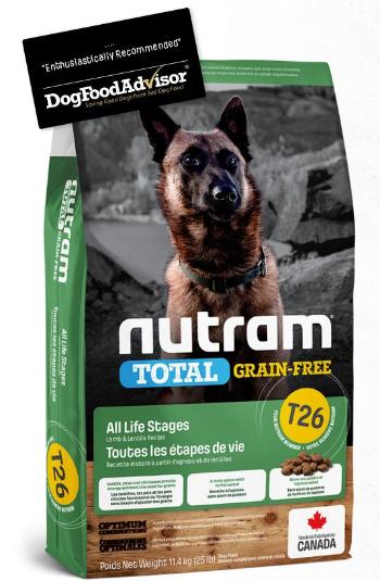 NUTRAM dog T26 - TOTAL GF  LAMB/lentils  - 11,4kg