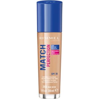 Rimmel Match Perfection tekutý make-up SPF 20 odstín 203 True Beige 30 ml