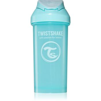 Twistshake Straw Cup Blue láhev s brčkem 6m+ 360 ml