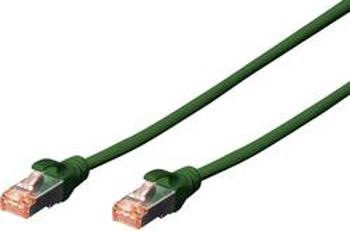 Síťový kabel RJ45 Digitus DK-1644-005/G, CAT 6, S/FTP, 0.50 m, zelená