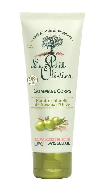 Le Petit Olivier Tělový peeling z olivových jader 200 ml