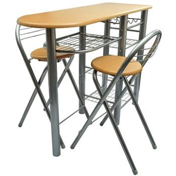 Kuchyňský/snídaňový barový stůl a židle dřevo 240096 (240096)