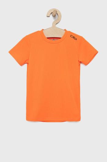 Dětské tričko CMP oranžová barva, hladký