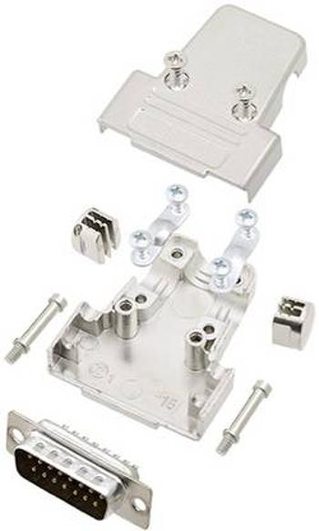 Sada D-SUB kolíkové lišty TRU COMPONENTS TCTRIM15DBPK, 180 °, pólů 15, pájecí kalíšek, 1 ks