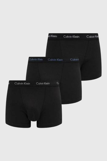 Boxerky Calvin Klein Underwear 3-pack pánské, černá barva