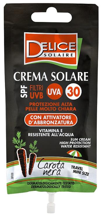 Delice Solaire Carota Nera opalovací krém s černou mrkví SFP30, 50 ml