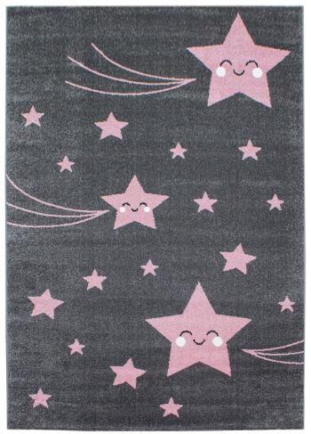 Ayyildiz koberce Dětský kusový koberec Kids 610 pink - 80x150 cm Růžová
