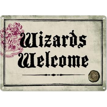 Half Moon Bay Plechová cedule Harry Potter - Wizards Welcome 15 x 21 cm