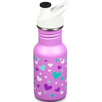 Klean Kanteen Kid Classic Narrow Sport Cap orchid hearts  (763332068451)