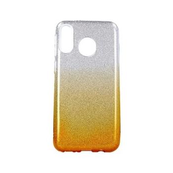 TopQ Samsung M20 glitter stříbrno-oranžový 40525 (Sun-40525)