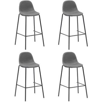 Barové židle 4 ks taupe textil (281542)