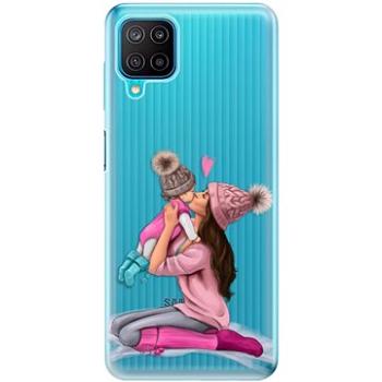 iSaprio Kissing Mom - Brunette and Girl pro Samsung Galaxy M12 (kmbrugirl-TPU3-M12)