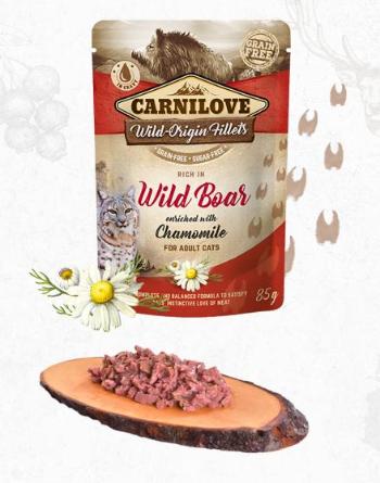 CARNILOVE cat kapsa ADULT WILD Boar/chamomile - 85g