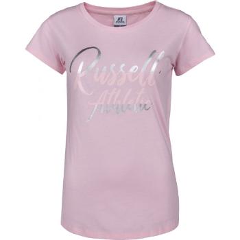 Russell Athletic SL SATIN LOGO S/S TEE Dámské tričko, růžová, velikost S