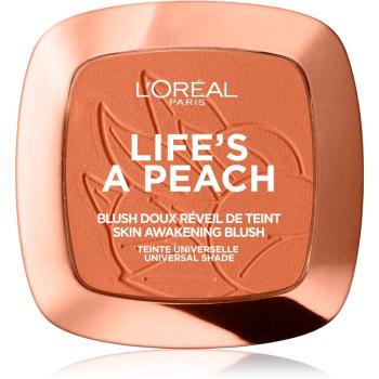 L’Oréal Paris Wake Up & Glow Life’s a Peach tvářenka odstín 01 Peach Addict 9 g