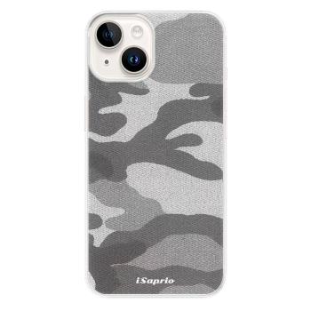 Odolné silikonové pouzdro iSaprio - Gray Camuflage 02 - iPhone 15 Plus