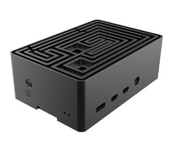 AKASA case Maze, pro Raspberry Pi 4, hliník, černá, A-RA10-M1B