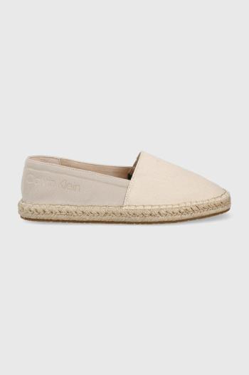 Espadrilky Calvin Klein béžová barva