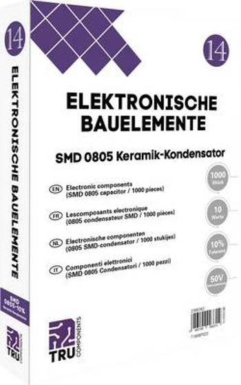 Sada keramických kondenzátorů SMD 0805 TRU COMPONENTS T1806P023, 50 V, 10 %, (d x š) 2.0 mm x 1.2 mm, 1000 díly