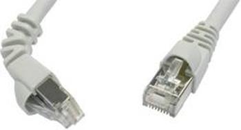 Síťový kabel RJ45 Telegärtner L00005A0080, CAT 6A, S/FTP, 10.00 m, šedá