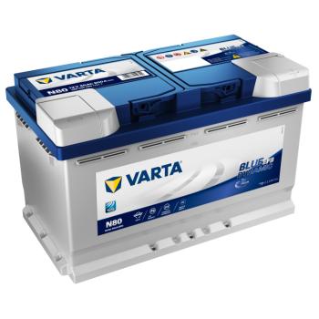 Autobaterie Varta Blue Dynamic EFB 80Ah, 12V, 800A, N80