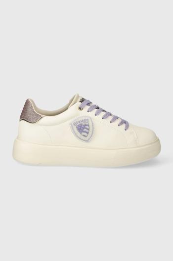 Kožené sneakers boty Blauer VENUS bílá barva, S4VENUS01.RIL