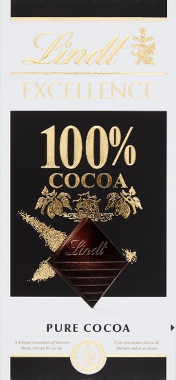 Lindt Excellence 100% Extra hořká čokoláda 50 g