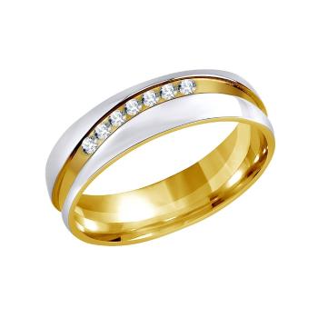 Silvego Snubní ocelový prsten pro ženy MARIAGE RRC2050-Z 54 mm