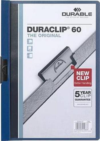 Durable DURACLIP 60 - 2209, 220907 složka s klipem DIN A4, tmavě modrá